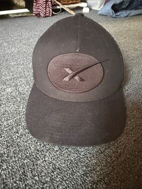 Black Mesh Trucker Hat with Snapback Closure